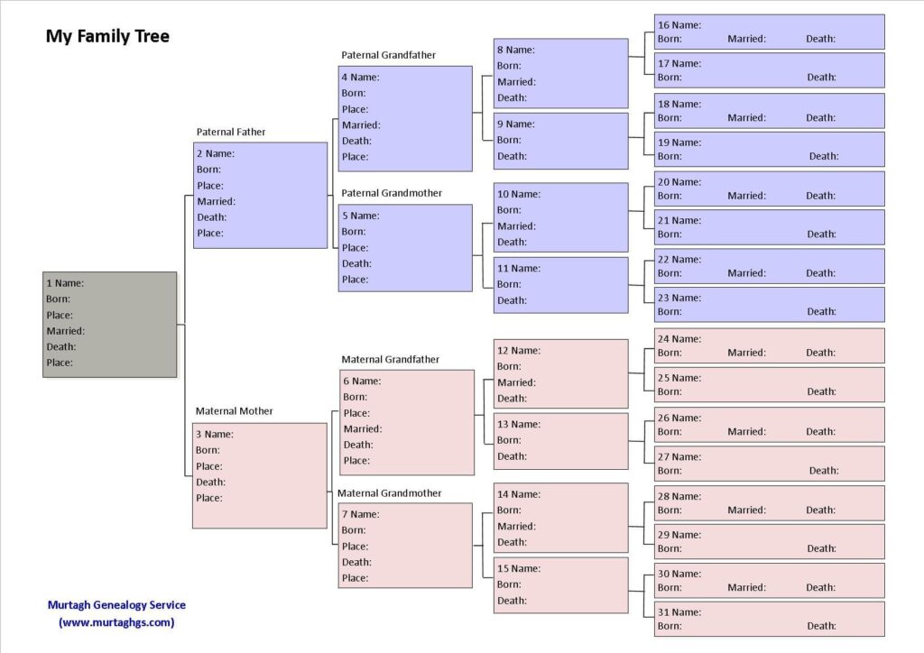 Genealogy chart
